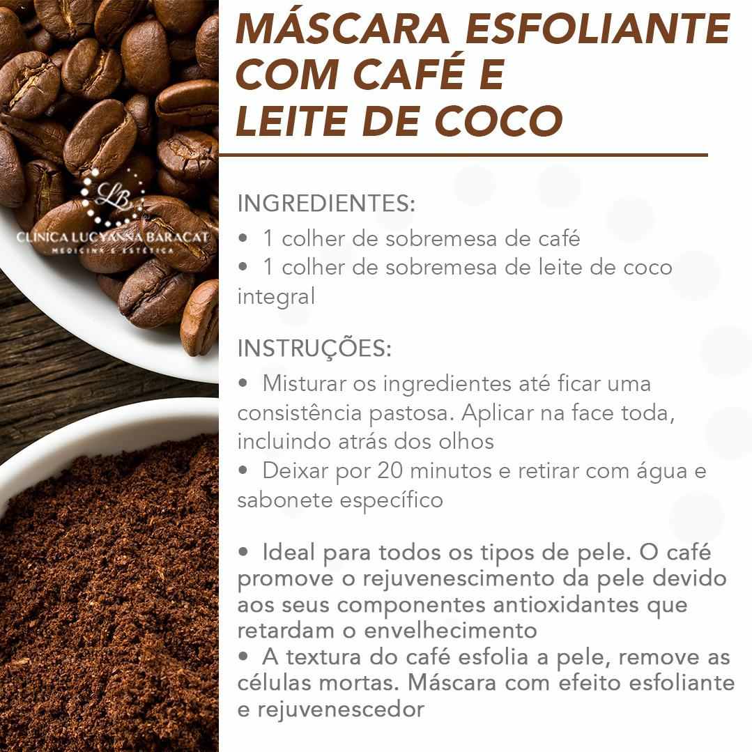 receita de máscara facial esfoliante