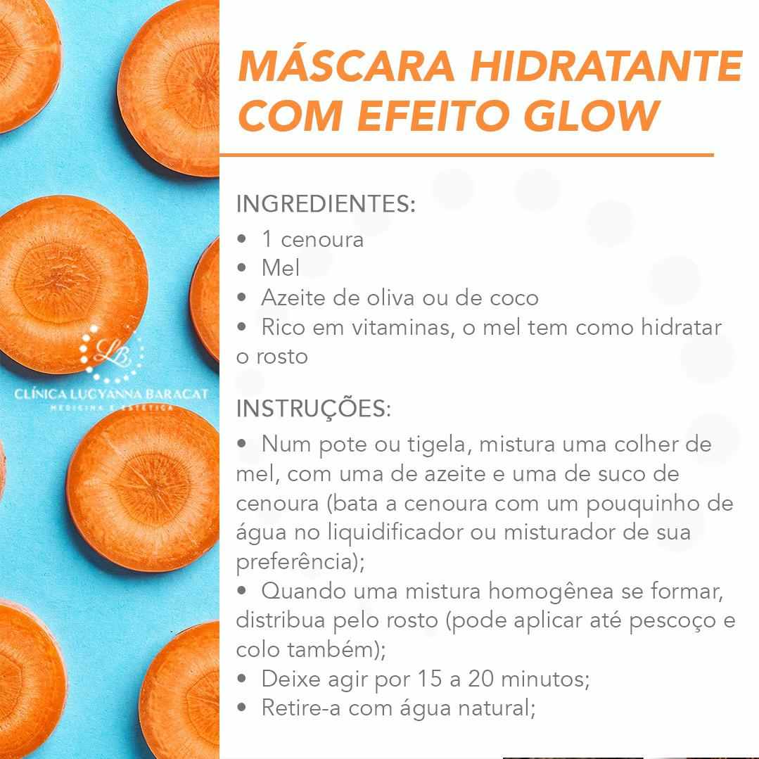 Receita de máscara facial hidratante