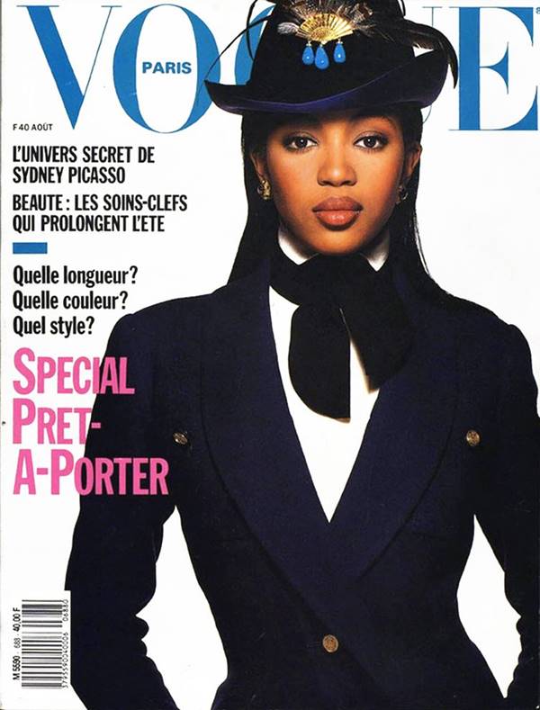 Naomi Campbell na capa da Vogue Paris