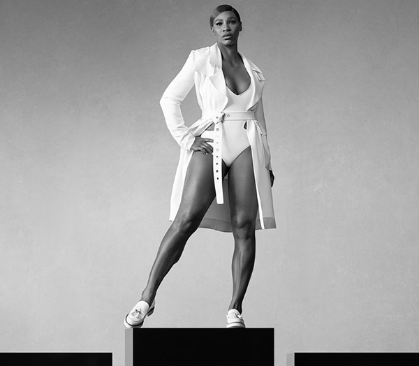 Serena Williams em campanha da Serena Williams - campanha da Stuart Weitzman