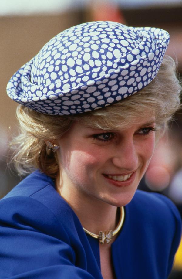 Lady Di em viagem ao Canadá, em 1986