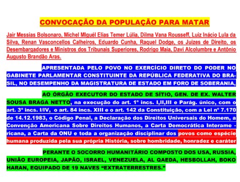 Print e-mail com ameaça 