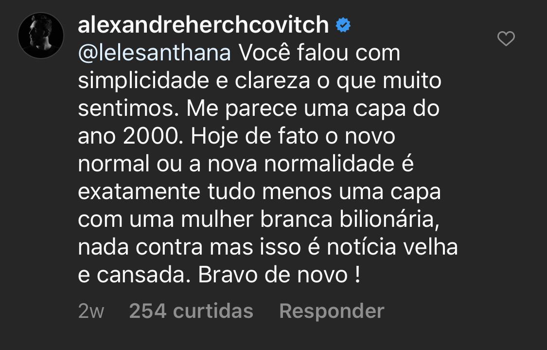 Comentário Instagram