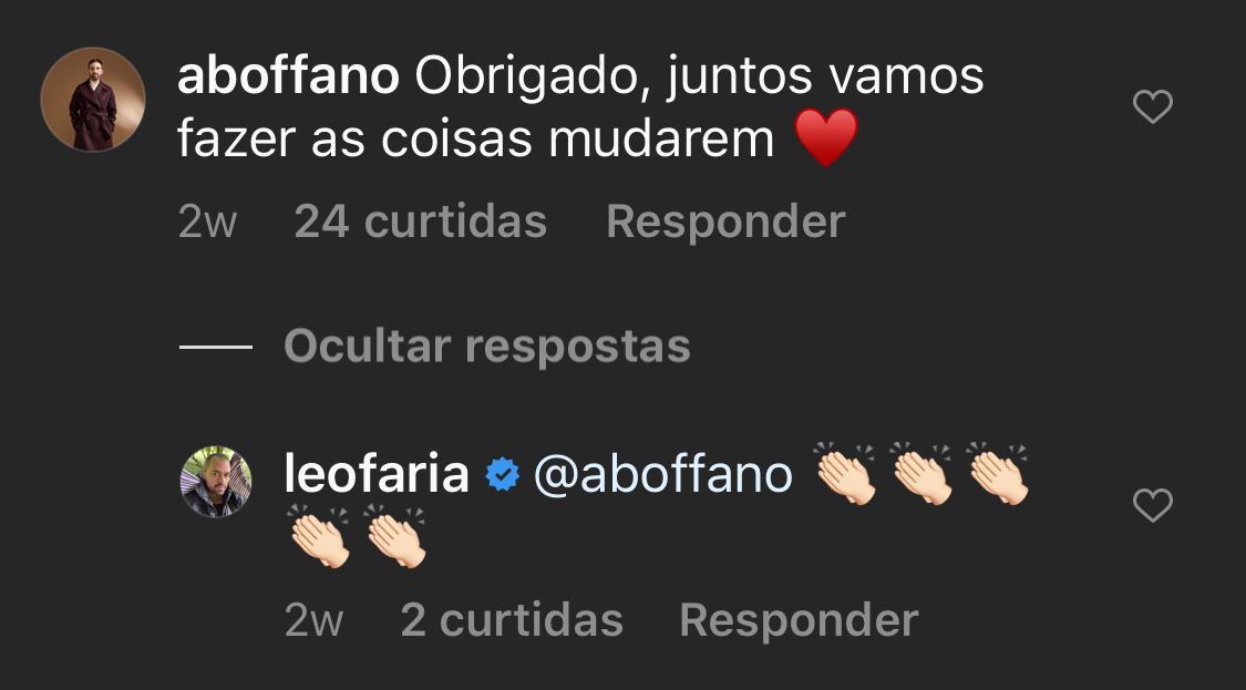 Comentário Instagram