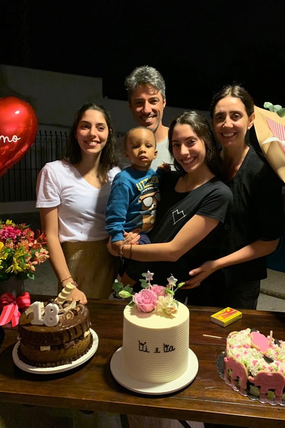 Valentina Foresti, Rogerio Roseo, Vittoria Foresti, Matheus e Renata Foresti