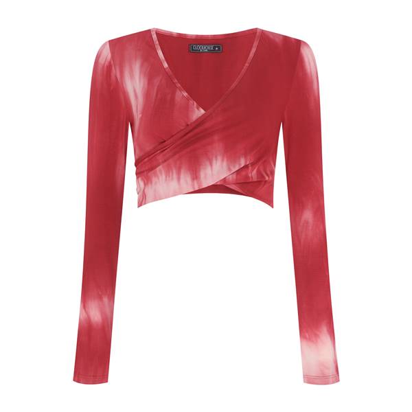 Cropped transpasse vermelho