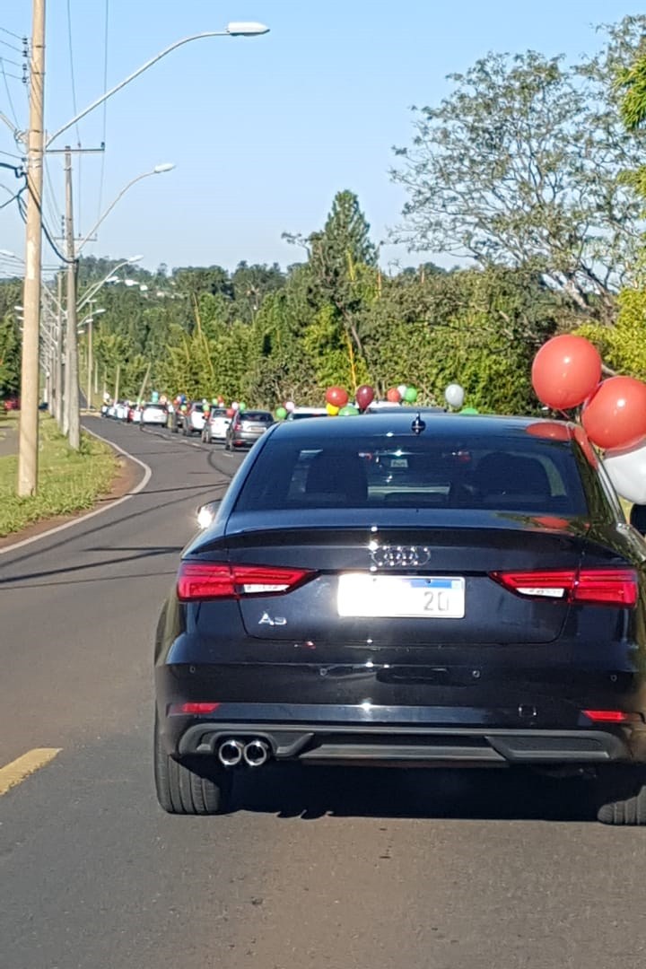 fila de carros