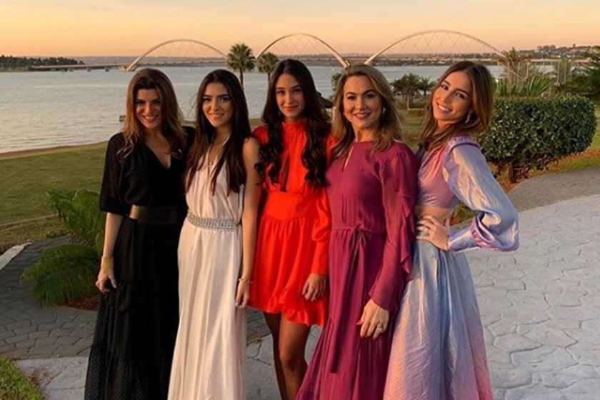 Karina Lima, Sofia Lima, Catarina Lins, Benigna Venâncio e Maria Victória Venâncio