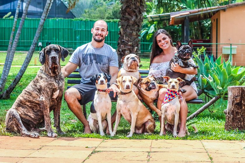 Frederic Sainpy, Bruna Timponi e os pets