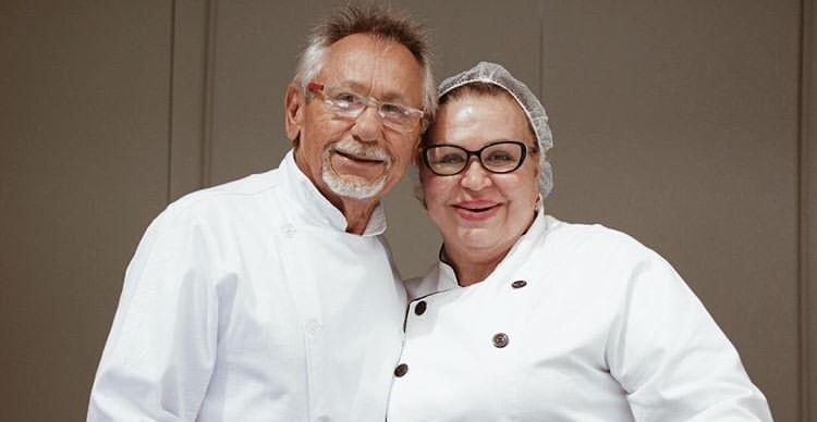 O chef Severino e a esposa Maria das Graças