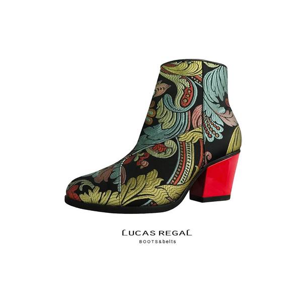 Bota com jacquard, da marca Lucas Regal Boots & Belts