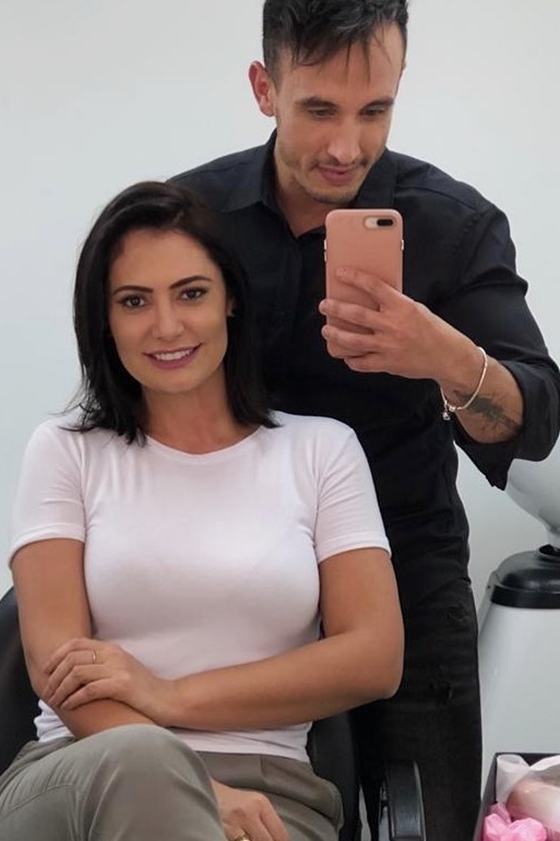 Michelle Bolsonaro e Bruno Oliver