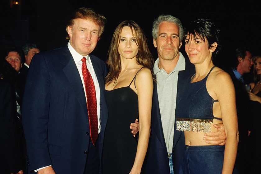 Donald Trump, Melania Trump, Jeffrey Epstein e Ghislaine Maxwell