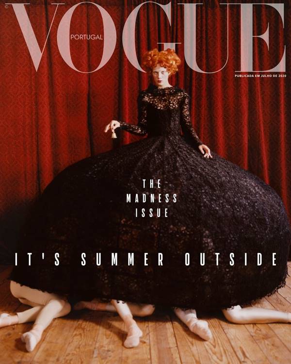 Uma das três capas da Vogue Portugal de julho/agosto de 2020