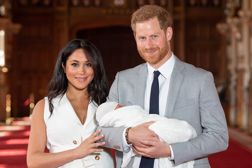 Meghan Markle, príncipe Harry e Archie