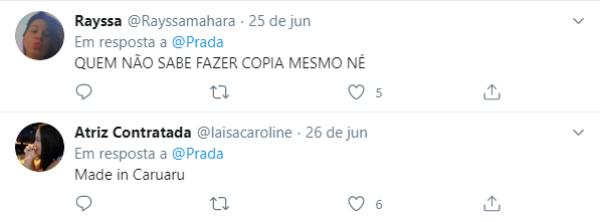 Print do Twitter