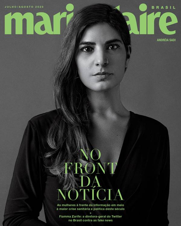 Andréia Sadi na capa da Marie Claire