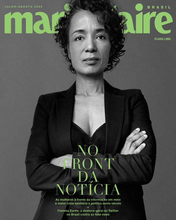 Flavia Lima na capa da Marie Claire