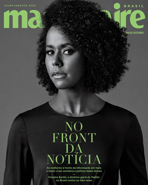 Maju Coutinho na capa da Marie Claire