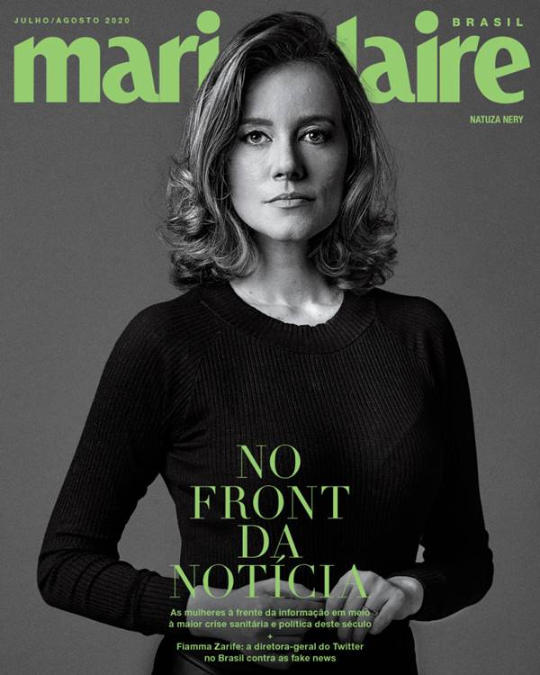 Natuza Nery na capa da Marie Claire