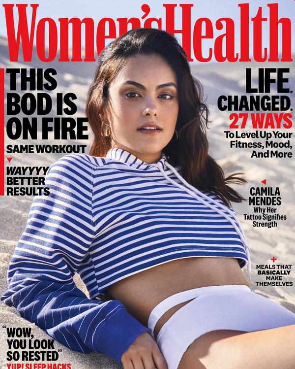 Camila Mendes com cropped na capa da Women's Health