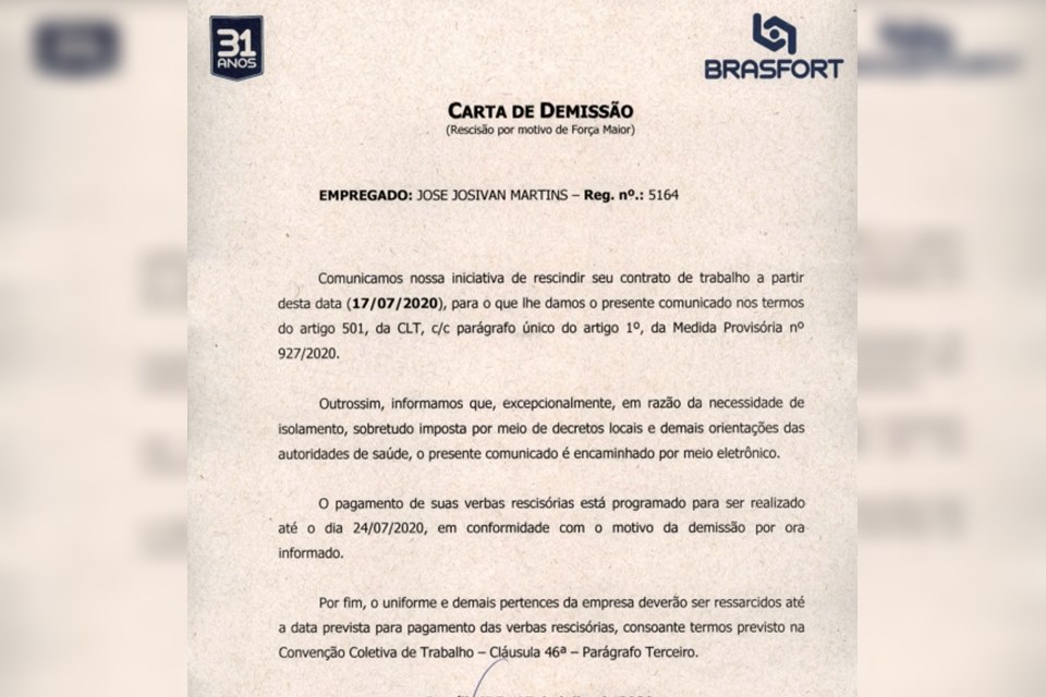 Reprodução de carta