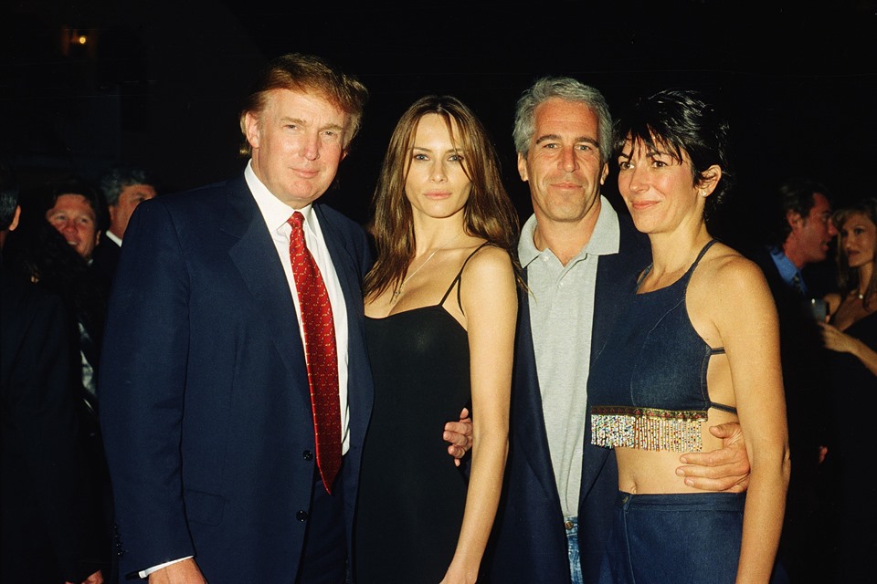 Donald Trump, Melania Trump, Jeffrey Epstein e Ghislaine Maxwell