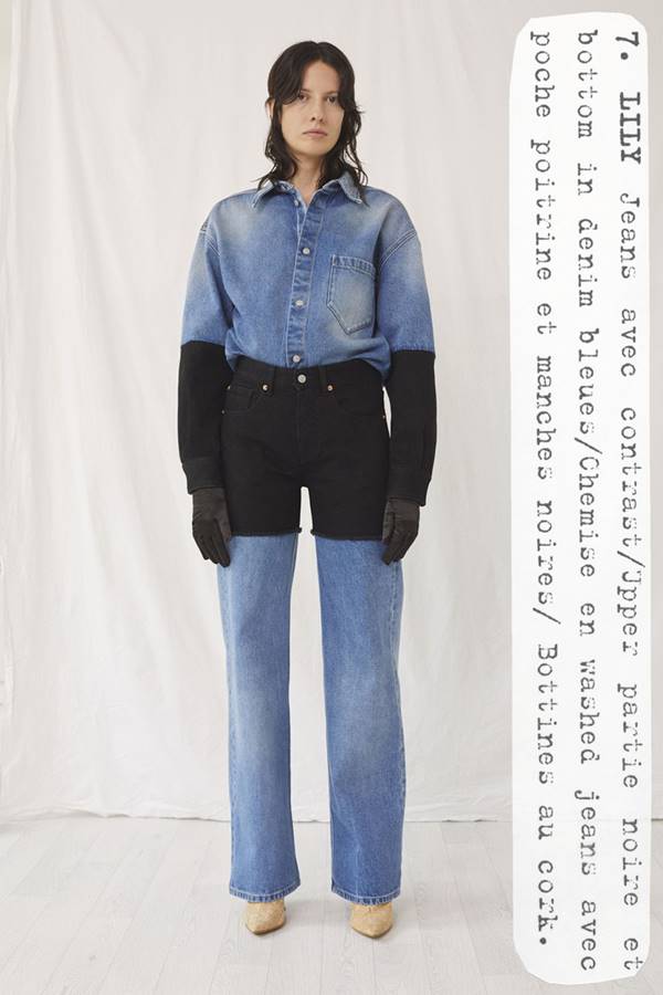 Modelo em campanha de resort 2021 da MM6 Maison Margiela