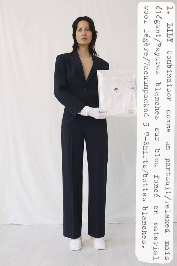 Modelo em campanha de resort 2021 da MM6 Maison Margiela