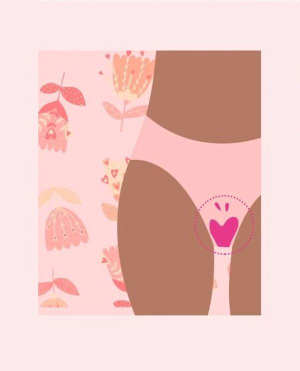 Ilustração sobre menstruação