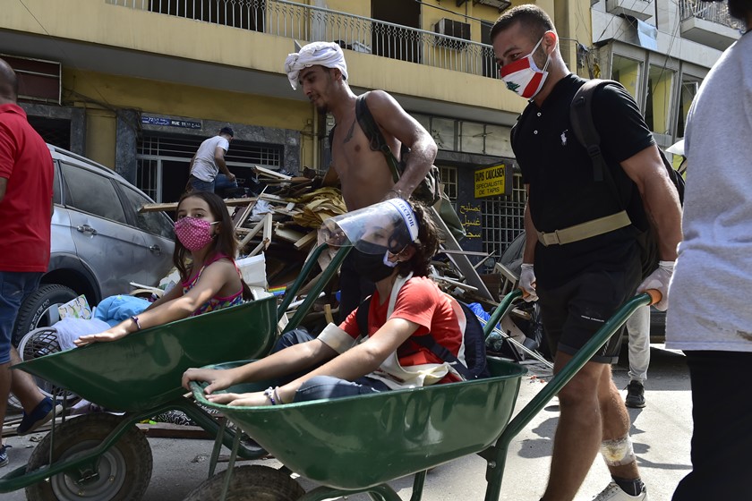 Crianças explosão Beirute