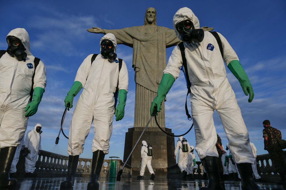 desinfecção cristo redentor