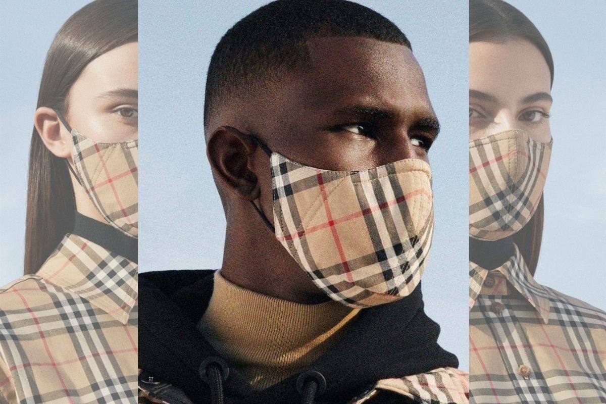 Burberry classico xadrez da marca chega as mascaras faciais de luxo Metropoles