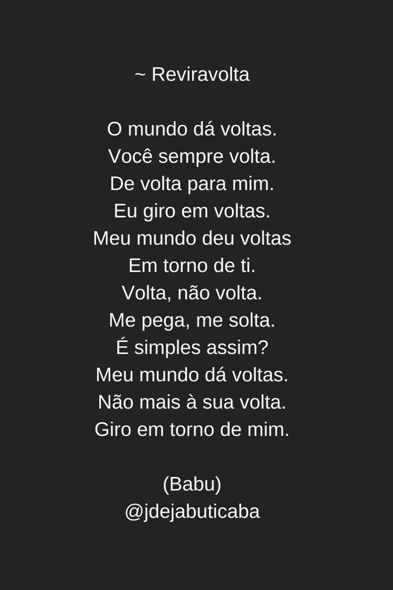 Poema de Babu Cunha