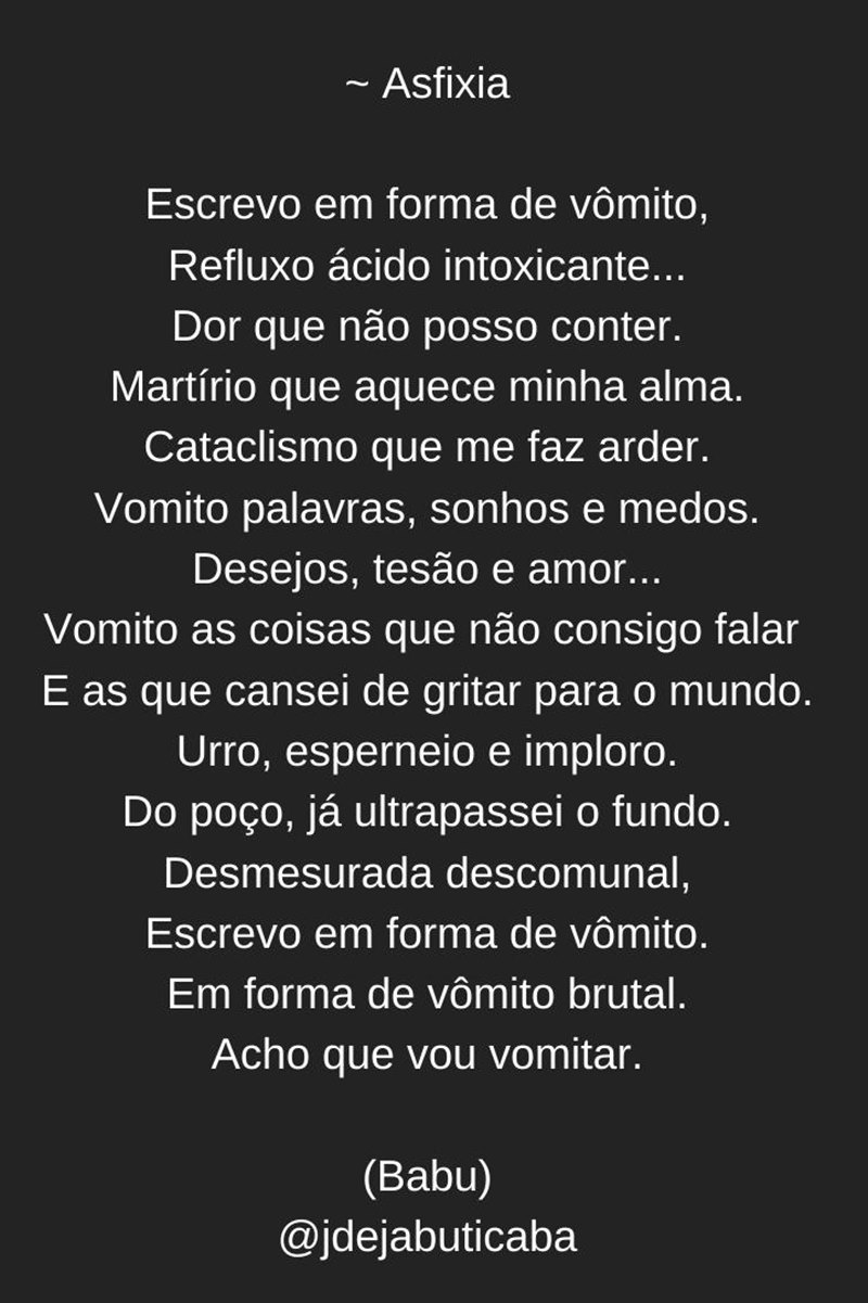 Poema de Babu Cunha