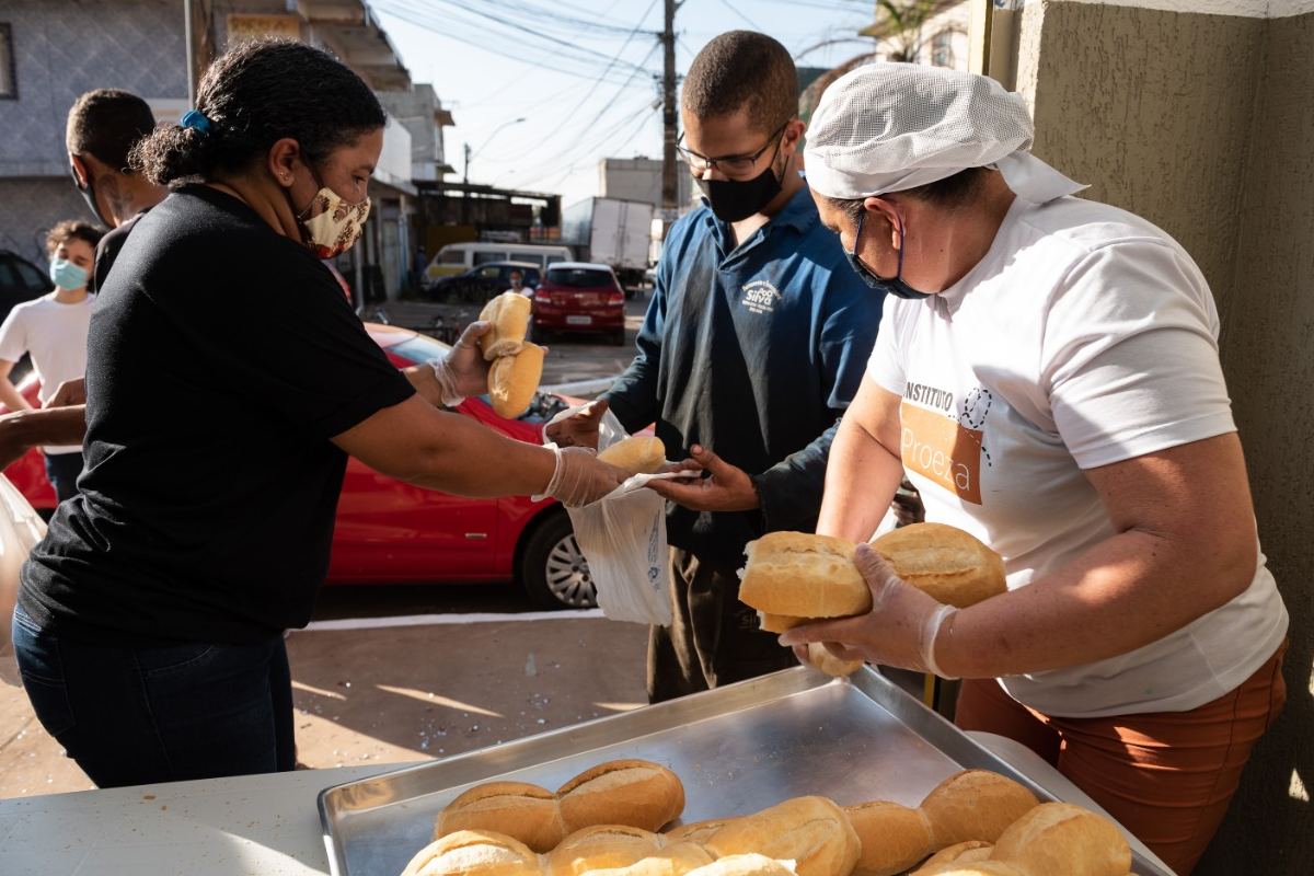 entrega de pães