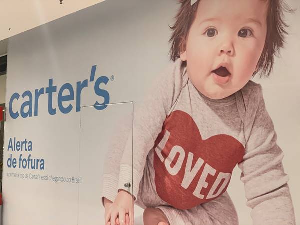 Loja da marca infantil Carter's antes de abrir