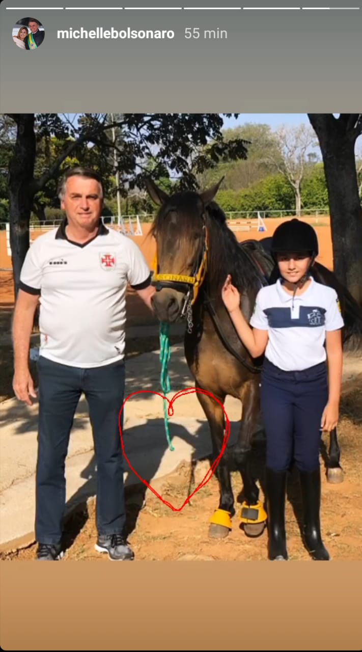 bolsonaro e filha