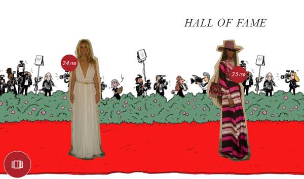 Gwyneth Paltrow e Naomi Campbell no hall da fama da Valentino