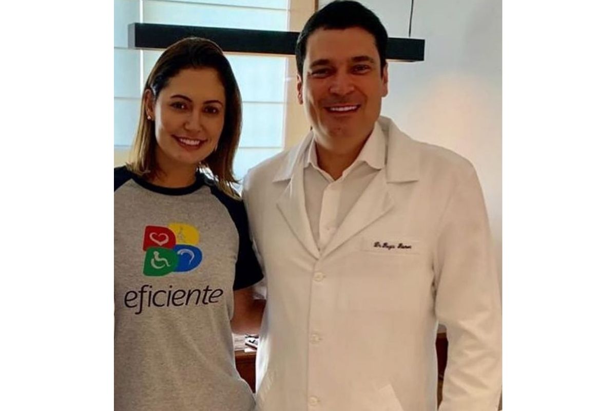 Michelle Bolsonaro e Regis Ramos