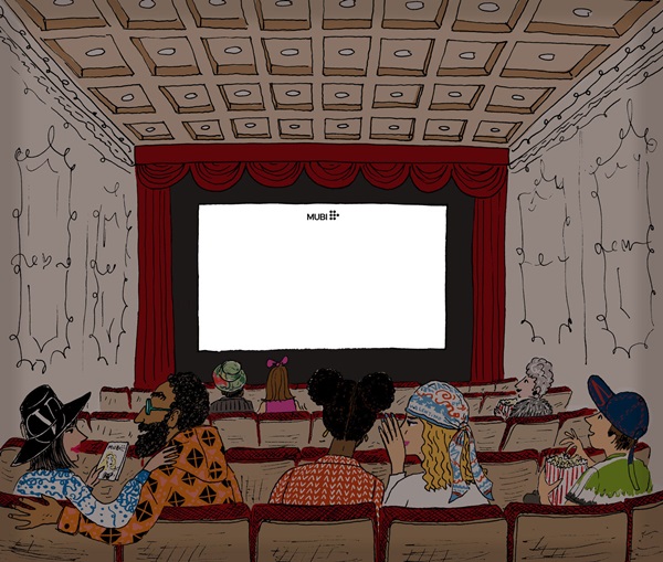 Ilustração de Joana Avillez para a Valentino com sala de cinema