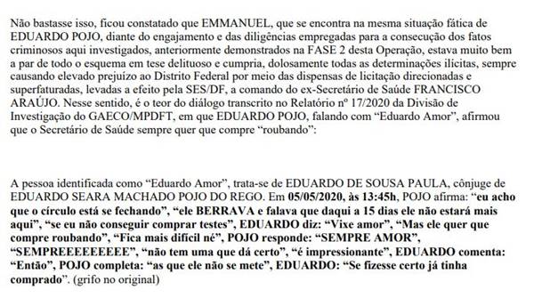 Preso na Operação Falso Negativo disse que secretário queria sempre comprar roubando