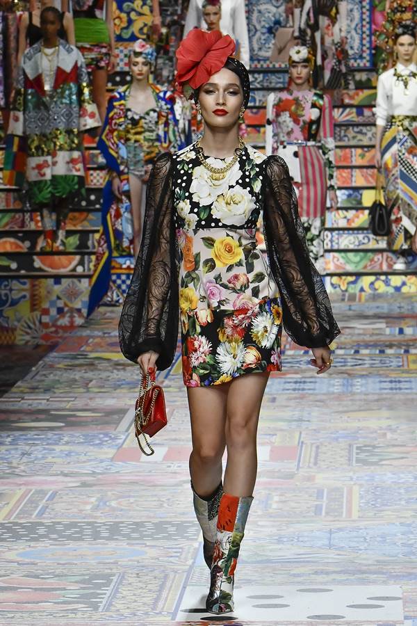 Look da passarela da Dolce & Gabbana de primavera/verão 2021