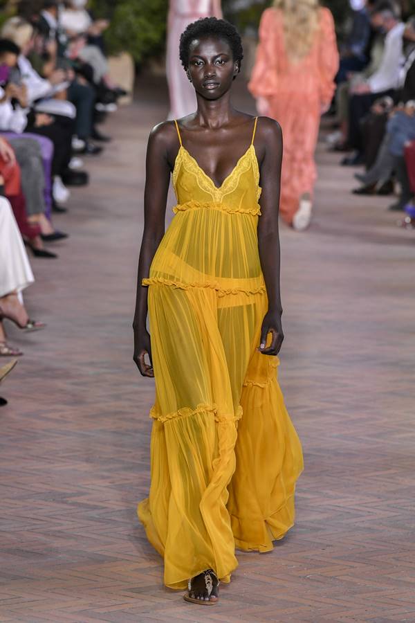 Look da grife Alberta Ferretti de primavera/verão 2021