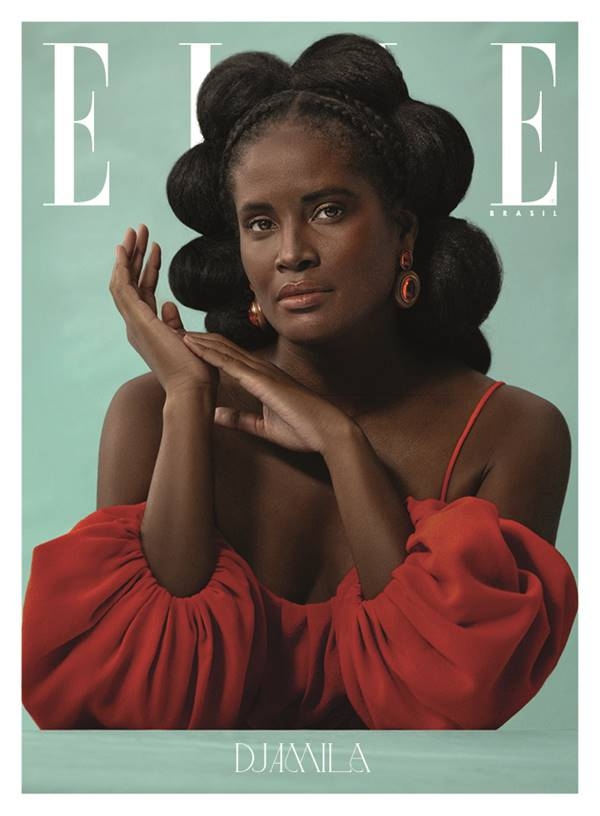 Djamila Ribeiro na capa da Elle Brasil