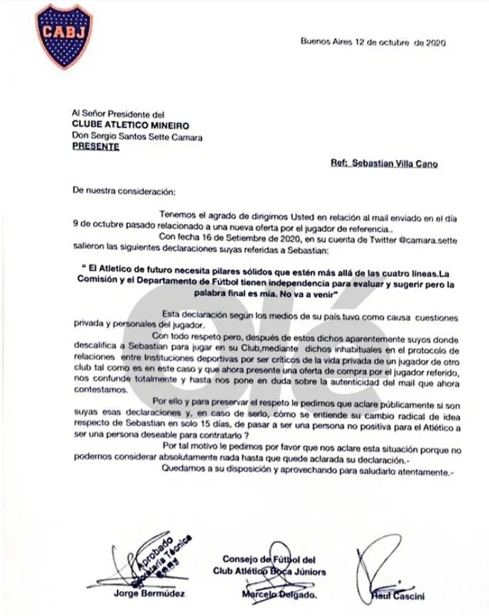 Documento Boca Juniors