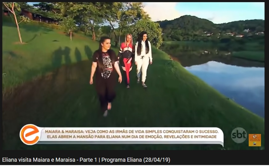 Eliana com Maiara e Maraísa 