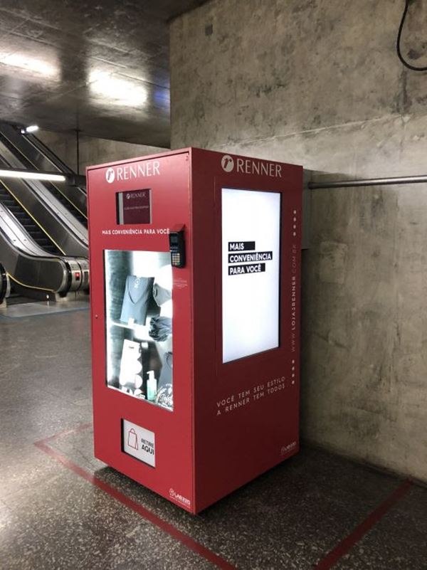 Máquina de vendas automática da Renner