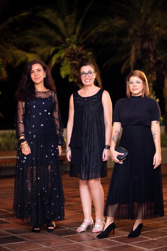 Claudia Meireles, Alessandra Crimi e Rebeca Oliveira