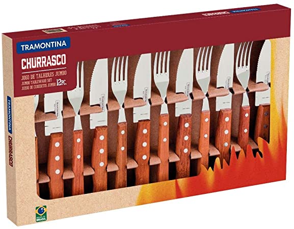 JOGO CHURRASCO INOX 12PC DYNAMIC